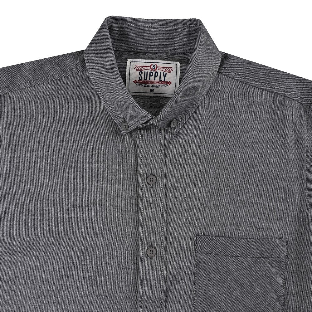 Camisa Supply Para Caballero Manga Larga Slim Fit 7976 Negro