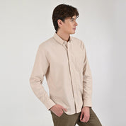 Camisa Supply Para Caballero Manga Larga Slim Fit 7978 Kaki
