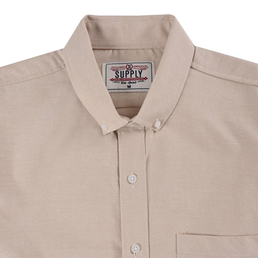 Camisa Supply Para Caballero Manga Larga Slim Fit 7978 Kaki