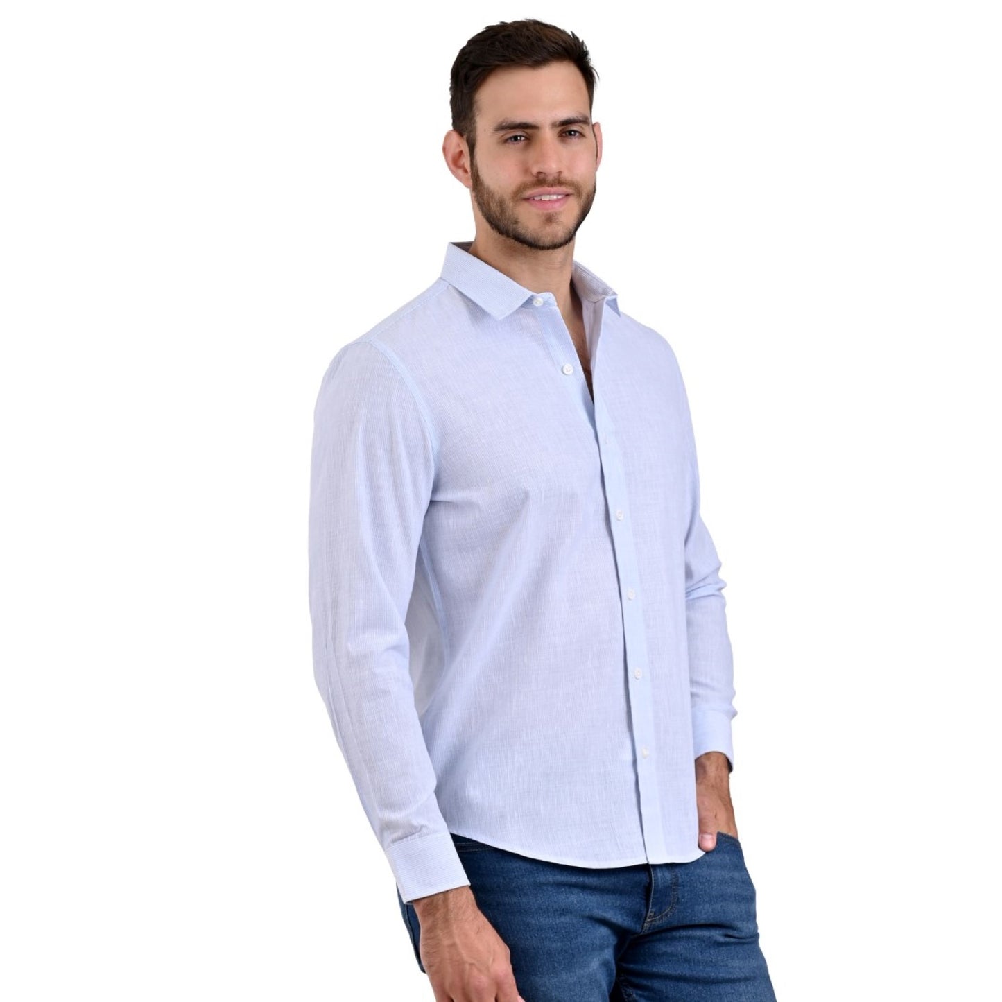 Camisa Supply Slim Fit Manga Larga 3706