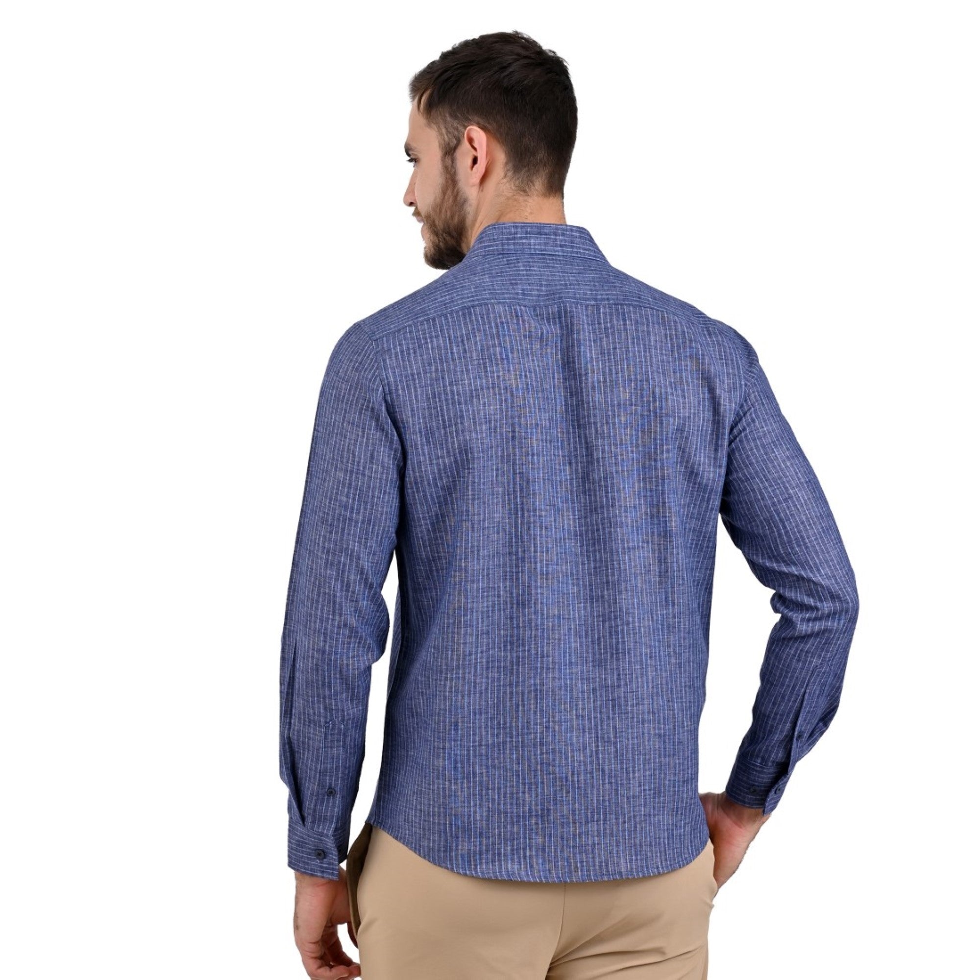 Camisa Supply Slim Fit Manga Larga 3708