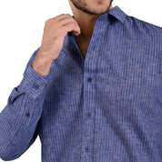 Camisa Supply Slim Fit Manga Larga 3708