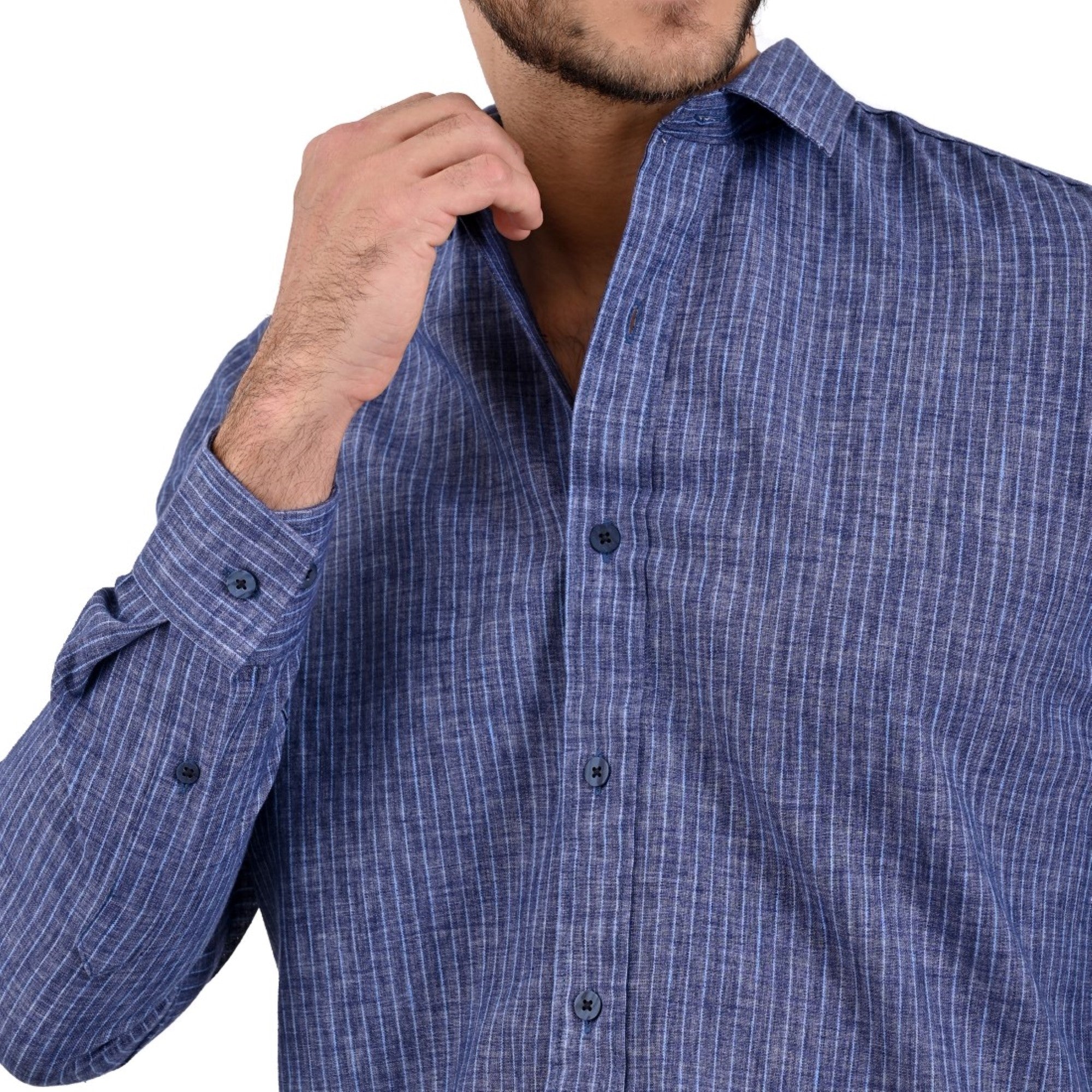 Camisa Supply Slim Fit Manga Larga 3708