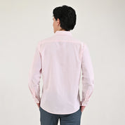 Camisa casual Yale Slim Fit Manga larga 7682 Rosa Palido