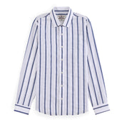Camisa casual Yale Slim Fit Manga larga 7683 Blanco