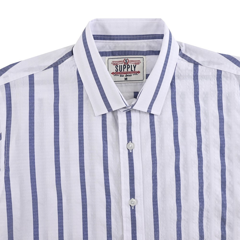 Camisa casual Yale Slim Fit Manga larga 7683 Blanco