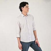 Camisa casual Supply Slim Fit Manga larga 7685 Beige