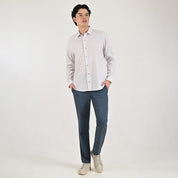 Camisa casual Supply Slim Fit Manga larga 7685 Beige
