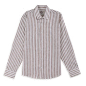 Camisa Supply Para Caballero Manga Larga Slim Fit 7974 Cocoa