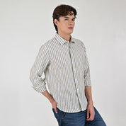 Camisa Supply Para Caballero Manga Larga Slim Fit 7974 Verde