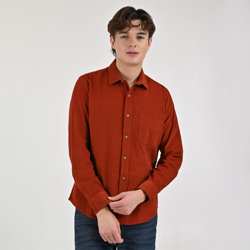 Camisa Supply Para Caballero Manga Larga Slim Fit 7977 Kaki