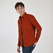 Camisa Supply Para Caballero Manga Larga Slim Fit 7977 Kaki