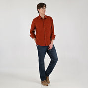 Camisa Supply Para Caballero Manga Larga Slim Fit 7977 Kaki