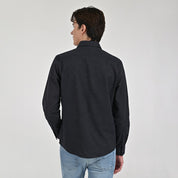 Camisa Supply Para Caballero Manga Larga Slim Fit 8153 Negro