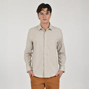 Camisa Supply Para Caballero Manga Larga Slim Fit 8153 Arena