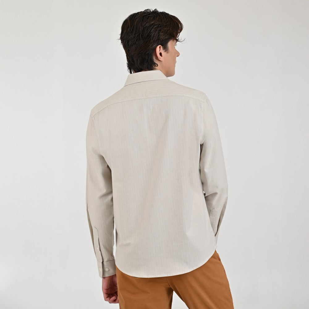 Camisa Supply Para Caballero Manga Larga Slim Fit 8153 Arena
