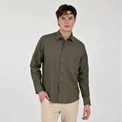 Camisa Supply Para Caballero Manga Larga Slim Fit 8153 Negro