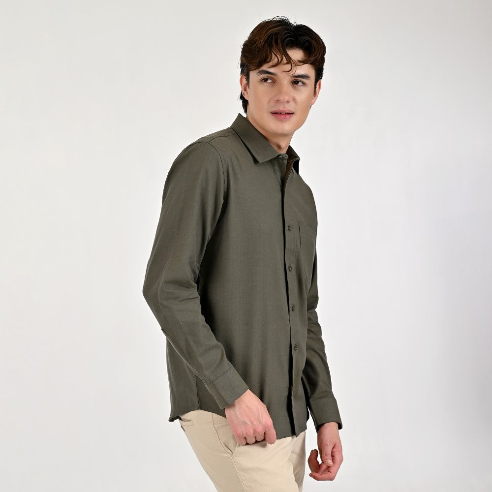 Camisa Supply Para Caballero Manga Larga Slim Fit 8153 Negro
