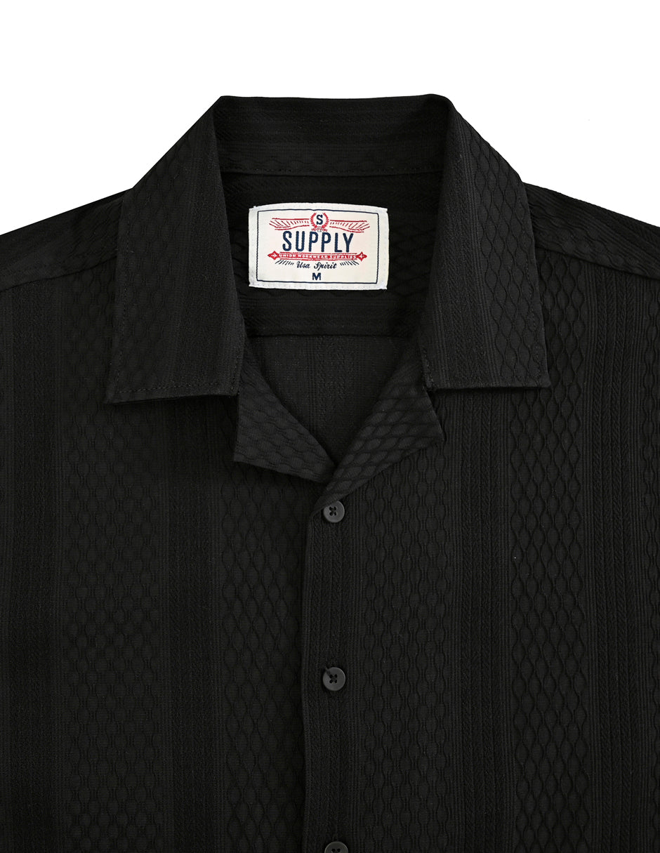 Camisa Caballero Supply Company Manga Larga Slim Fit 4551 Negro