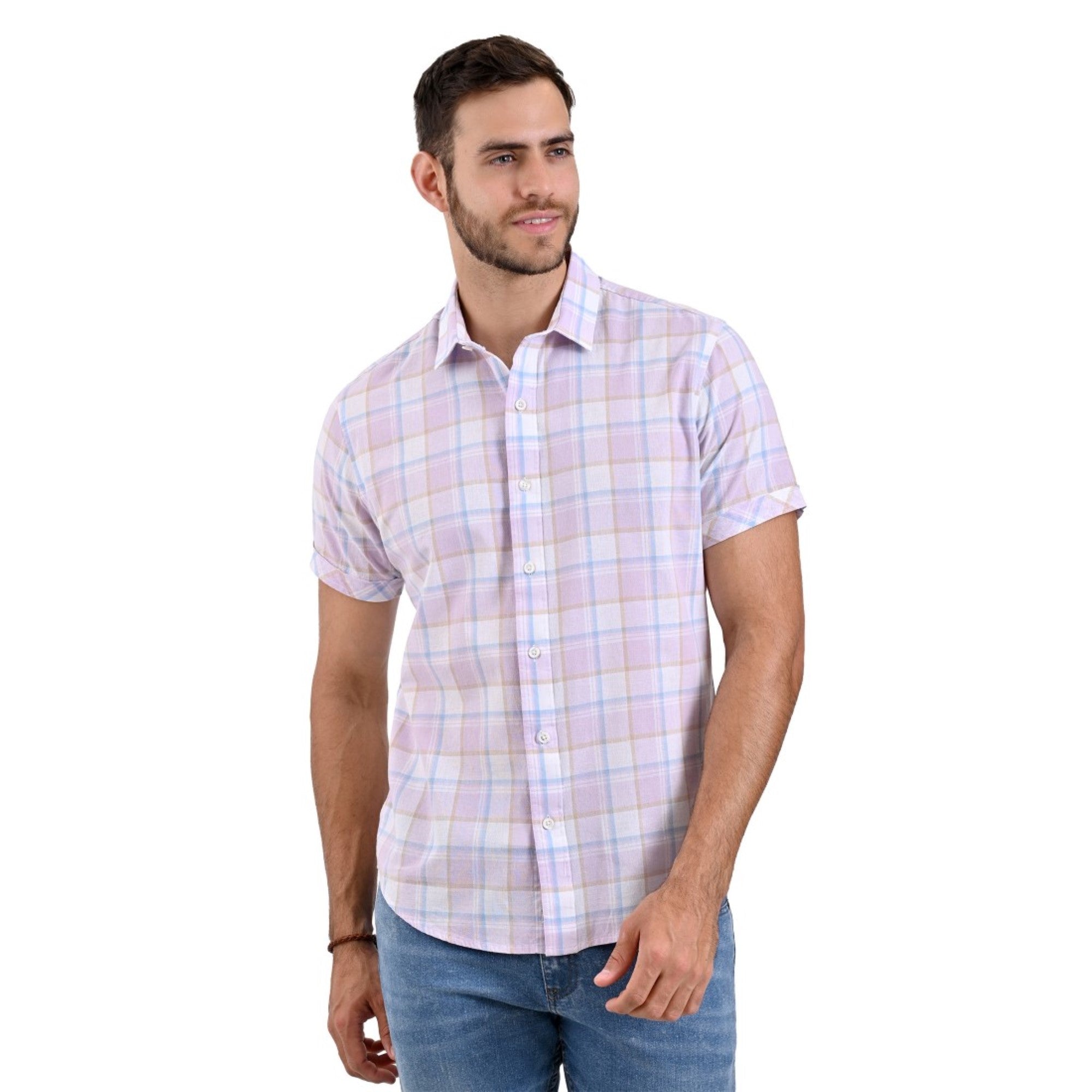 Camisa Supply Slim Fit Manga Corta 3709