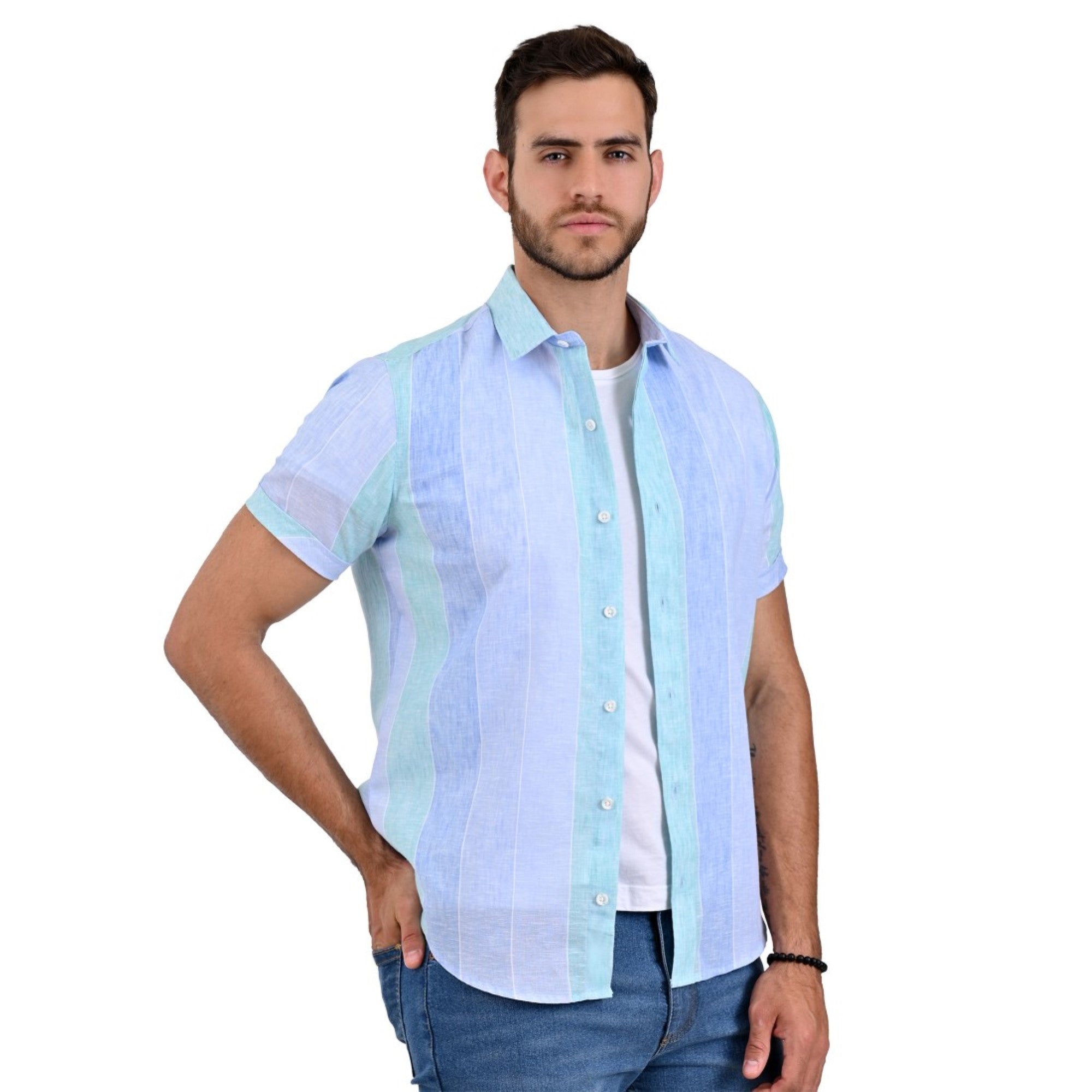 Camisa Supply Slim Fit Manga Corta 3716