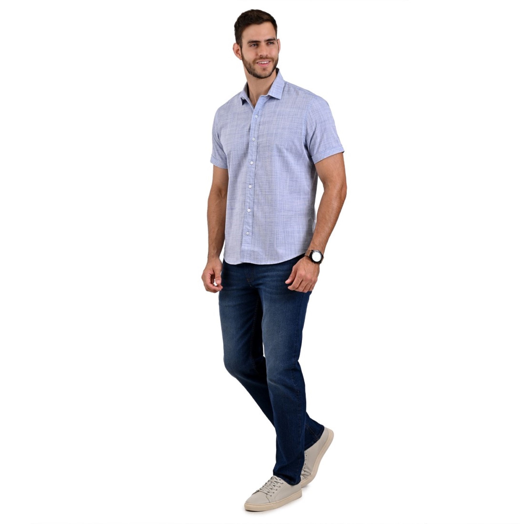 Camisa Supply Slim Fit Manga Corta 3719