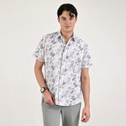 Camisa casual Supply Slim Fit Manga corta 7670 Gris Perla