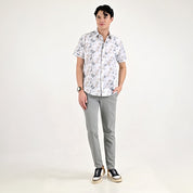 Camisa casual Supply Slim Fit Manga corta 7670 Gris Perla