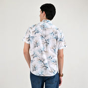 Camisa casual Supply Slim Fit Manga corta 7671 Azul Turqueza