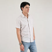 Camisa casual Supply Slim Fit Manga corta 7672 Natural