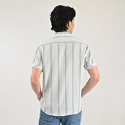 Camisa casual Supply Slim Fit Manga corta 7675 Verde Apio