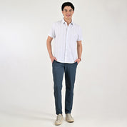 Camisa casual Supply Slim Fit Manga corta 7677 Blanco