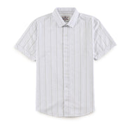 Camisa casual Supply Slim Fit Manga corta 7677 Blanco