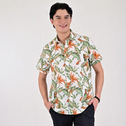 Camisa casual Supply Slim Fit Manga corta 7678 Verde Limon