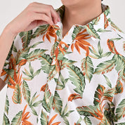 Camisa casual Supply Slim Fit Manga corta 7678 Verde Limon