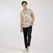 Camisa casual Supply Slim Fit Manga corta 7678 Verde Limon