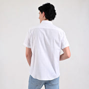 Camisa casual Supply Slim Fit Manga corta 7679 Blanco
