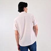 Camisa casual Supply Slim Fit Manga corta 7679 Beige