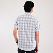 Camisa casual Supply Slim Fit Manga corta 7681 Blanco