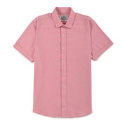 Camisa Supply Para Caballero Manga Corta Slim Fit 7967 Rosa