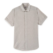 Camisa Supply Para Caballero Manga Corta Slim Fit 7968 Beige