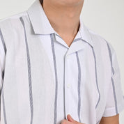 Camisa Supply Para Caballero Manga Corta Slim Fit 7969 Blanco