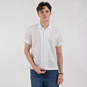 Camisa Supply Para Caballero Manga Corta Slim Fit 7971 Azul