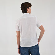 Camisa Supply Para Caballero Manga Corta Slim Fit 7971 Azul