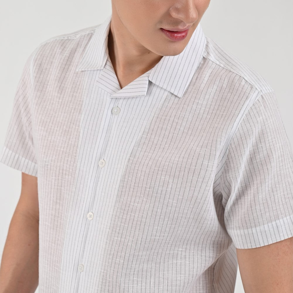 Camisa Supply Para Caballero Manga Corta Slim Fit 7971 Azul