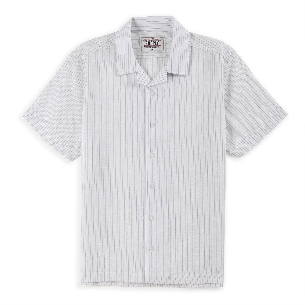 Camisa Supply Para Caballero Manga Corta Slim Fit 7971 Azul
