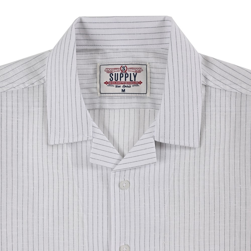 Camisa Supply Para Caballero Manga Corta Slim Fit 7971 Azul