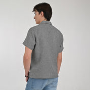 Camisa Supply Para Caballero Manga Corta Slim Fit 7972 Verde