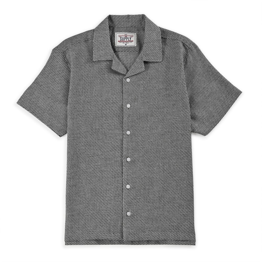 Camisa Supply Para Caballero Manga Corta Slim Fit 7972 Verde
