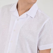 Camisa Supply Para Caballero Manga Corta Slim Fit 7973 Blanco